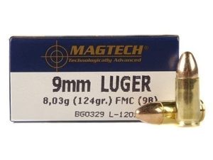 Magtech 9mm Luger Ammo 124 Grain Full Metal Jacket